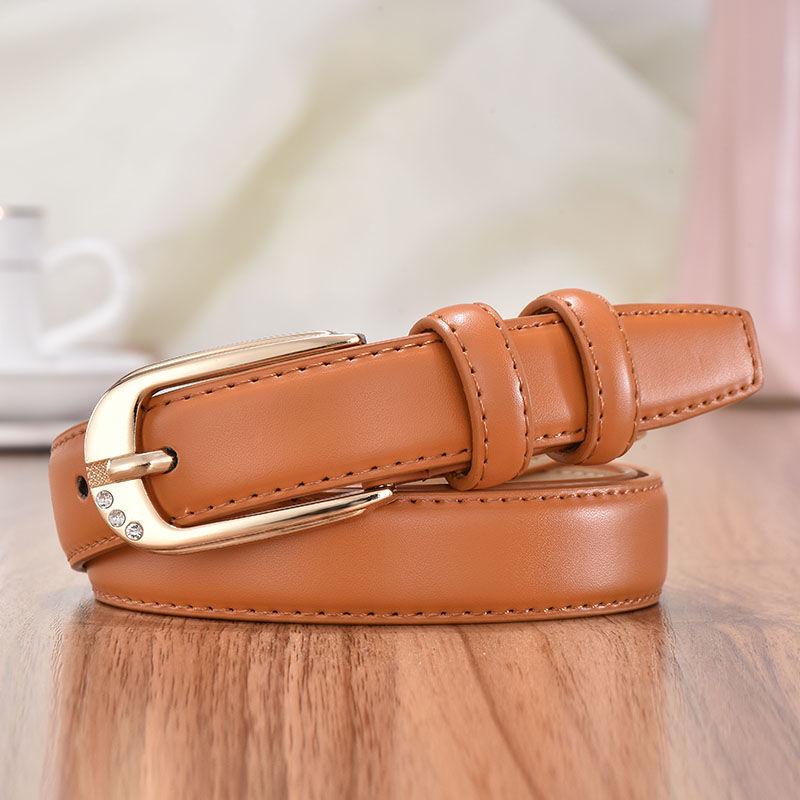 Women's belt simple versatile Korean decorative belt thin fashion belt