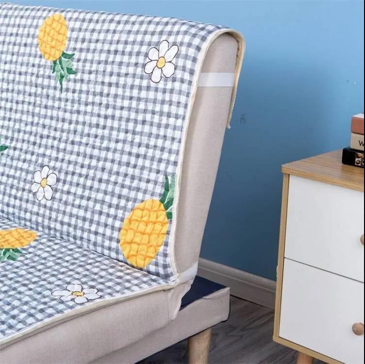 Simple Dual-use Armrestless Sofa Bed Cover Full Cover Foldable Sofa Cushion Four Seasons Universal Non-slip Sofa Cover