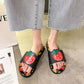 Slippers Women Summer Outing Non-slip Korean Cartoon Cute Home Slippers Soft Bottom Comfortable Shoes Women