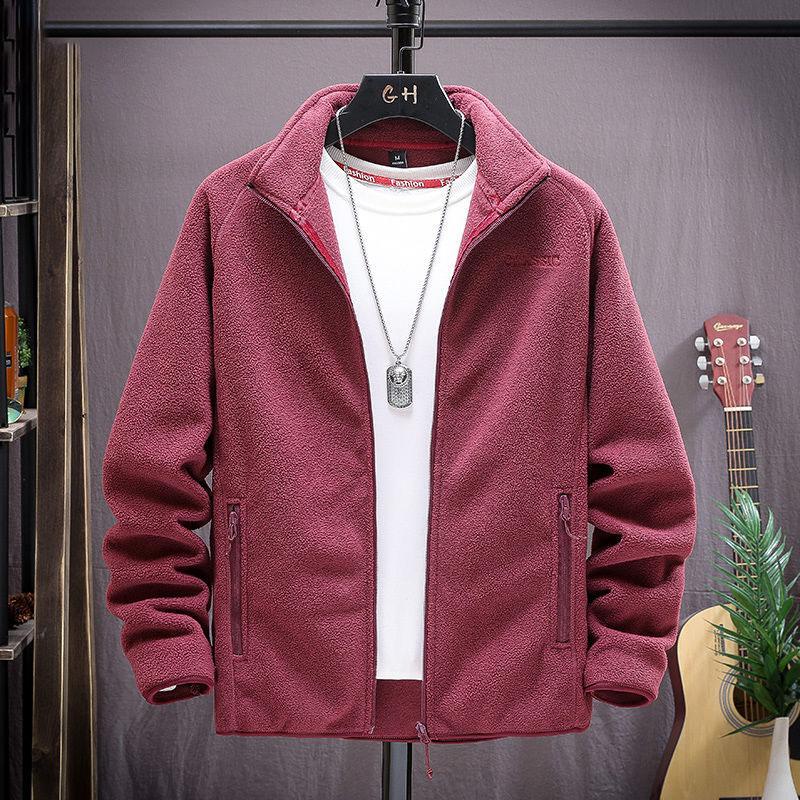 Men's Autumn Jacket Loose Large Size Outdoor Leisure Stand-up Collar Jacket Men's Sports Jacket