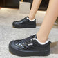 Plus Velvet Thick White Shoes Women Winter Canvas Shoes All-match Warm and Comfortable Flat Shoes
