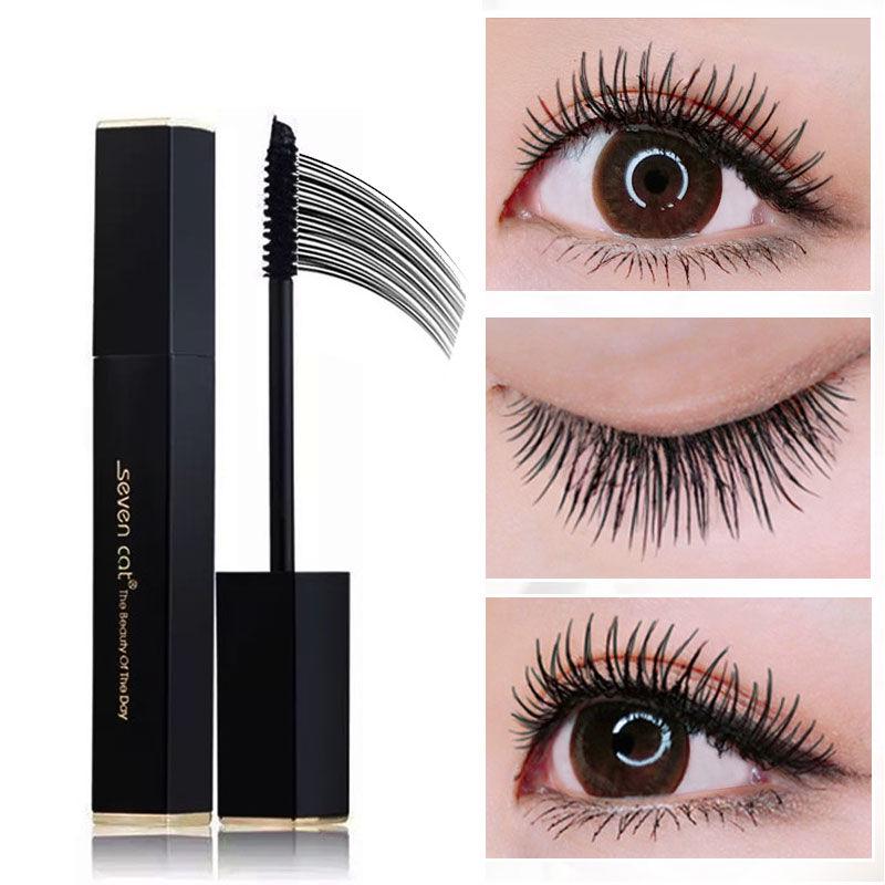 Waterproof mascara is thick, durable, waterproof, curled, non-caking, and not easy to bloom
