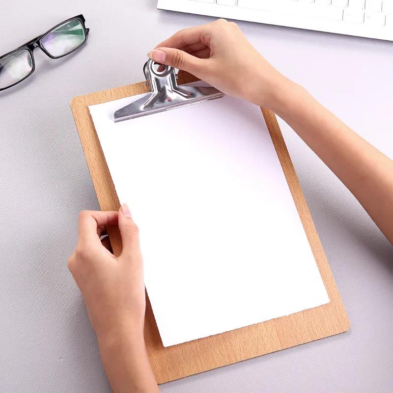 A4 Splint Student Stationery Clip Board Exam Pad Writing Board Writing Office Stationery Wood Clip