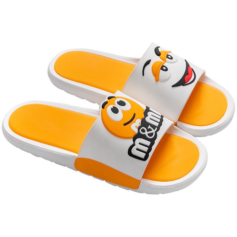Slippers Women Summer Cute Cartoon Home Indoor Bathroom Bath Thick Bottom Outer Wear Non-slip Sandals and Slippers Men
