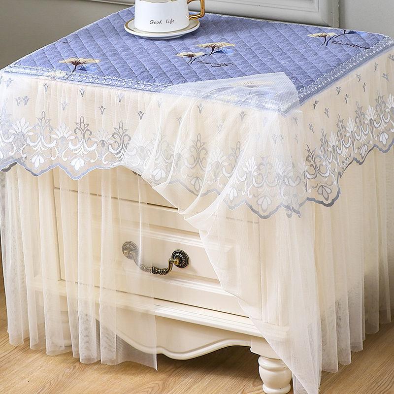 Bedside Table Cover Dust Cover Floor Type Non-slip Cover Dressing Stool Coffee Table TV Cabinet Cover Multi-function Cover Cloth Tablecloth