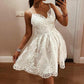 WTEMPO Women's Bandage Bodycon Sleeveless Dress Party Evening Club Mini Dress Backless V neck Lace S