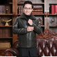 Men's Leather Jacket Clothes Coat Fur One Plus Velvet Thickening Dad Casual Winter Clothes