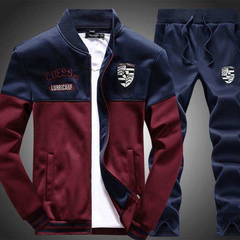 Sports Suit Men's Spring and Autumn Running Speed Outdoor Running Leisure Fashion Trend Sportswear Sportswear Two-piece Suit