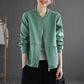 Ladies Short Coat Women's Spring and Autumn Loose Zipper Cardigan Sweater Casual Baseball Uniform