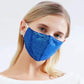 Ladies Cotton Sequin Masks Fall Winter High Quality Masks Warm Anti-smog Masks Solid Cotton Breathable Masks Adult Windproof Holiday Party Masks