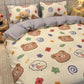 Korean Ins Xiaoxianghua Four-piece Bedding Student Dormitory Bed Sheet Set Household Daily Necessities
