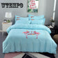 Comfortable Nude Sleeping Bedroom Bedding Set Summer Ice Silk Bed Four Sets of European Silk