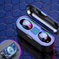 Bluetooth Earphones Mini LED Display Headphone Stero Sound 2000mah Power Bank Sport Wireless Headset