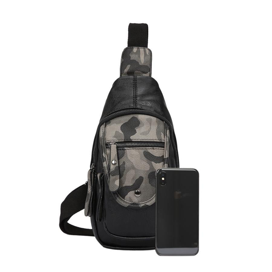 Camouflage Chest Bag Men Large Capacity Multi-pocket Shoulder Bag Outdoor Sports Bag Backpack