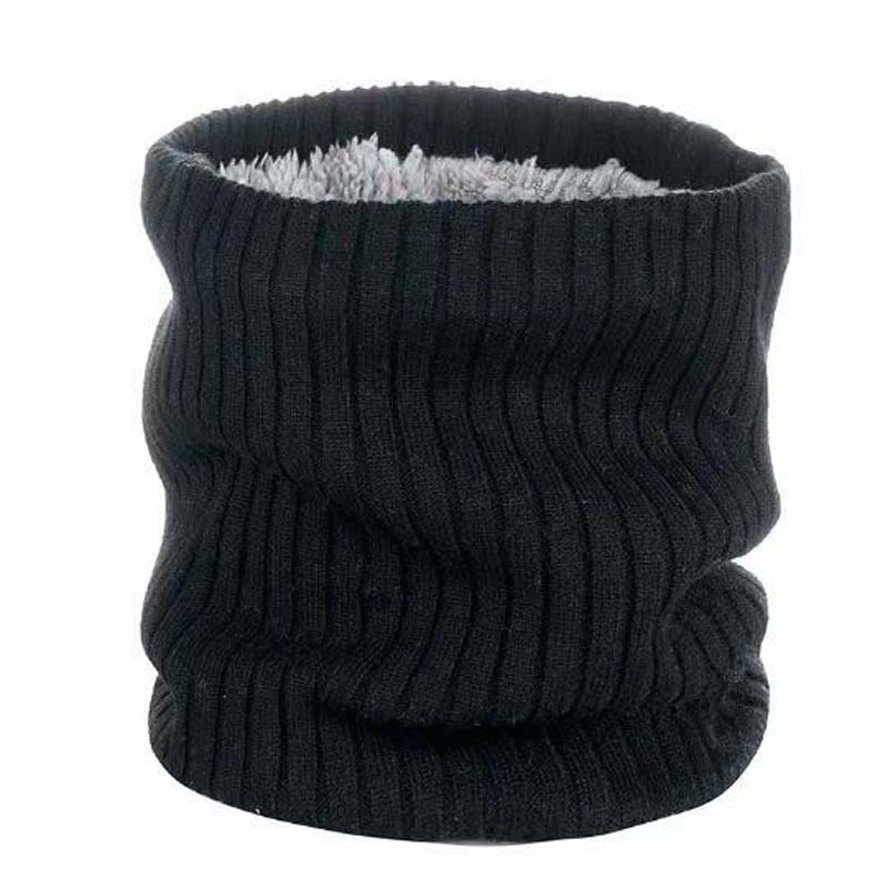 Autumn and Winter Hedging Knitted Scarf Men's Warm and Cold Scarf Windproof and Velvet Thickening Cervical Collar