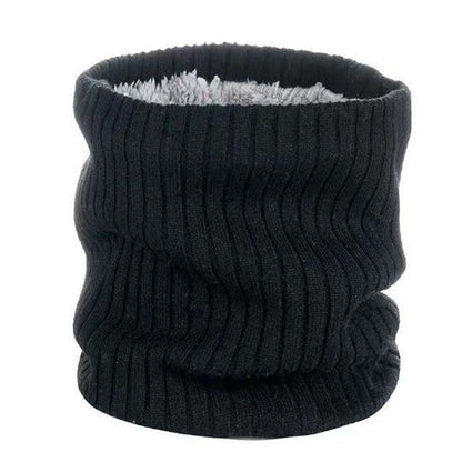 Autumn and Winter Hedging Knitted Scarf Men's Warm and Cold Scarf Windproof and Velvet Thickening Cervical Collar