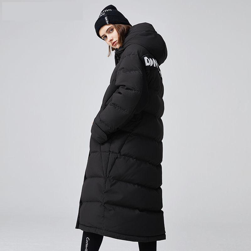 Winter Fashion Couple Down Jacket Long Men and Women Wear Plus Size Loose Sports Casual Down Jacket