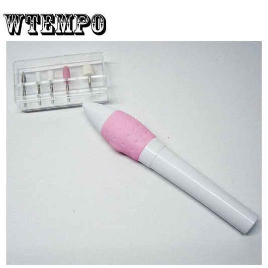 Electric Nail Art Drill Pen Handle File Polish Grind Machine Handpiece Manicure Pedicure Tools Nail