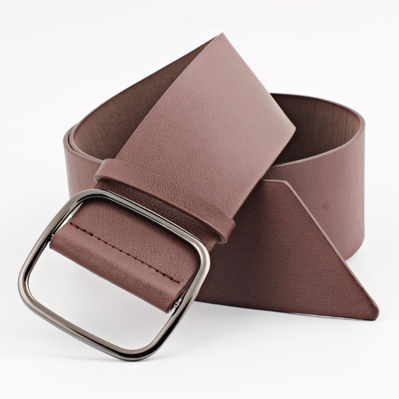 Concise Women Strap Pu Leather Casual All-match Women Waist Belt Wide Waistband