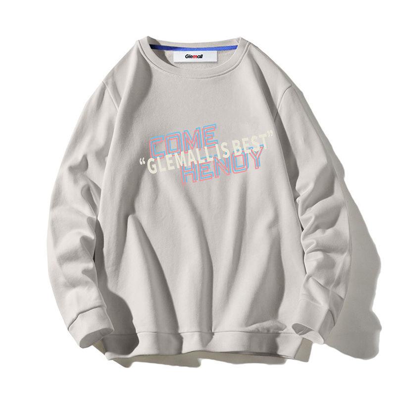 Men's Round Neck Sweater 2021 Autumn New Print Casual Pullover