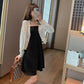 Black Suspender Dress Female Spring Summer Beach Skirt Sexy French Dress Slim Backless