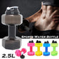 2.5L Dumbbells Shape High-Capacity Sports Water Bottle