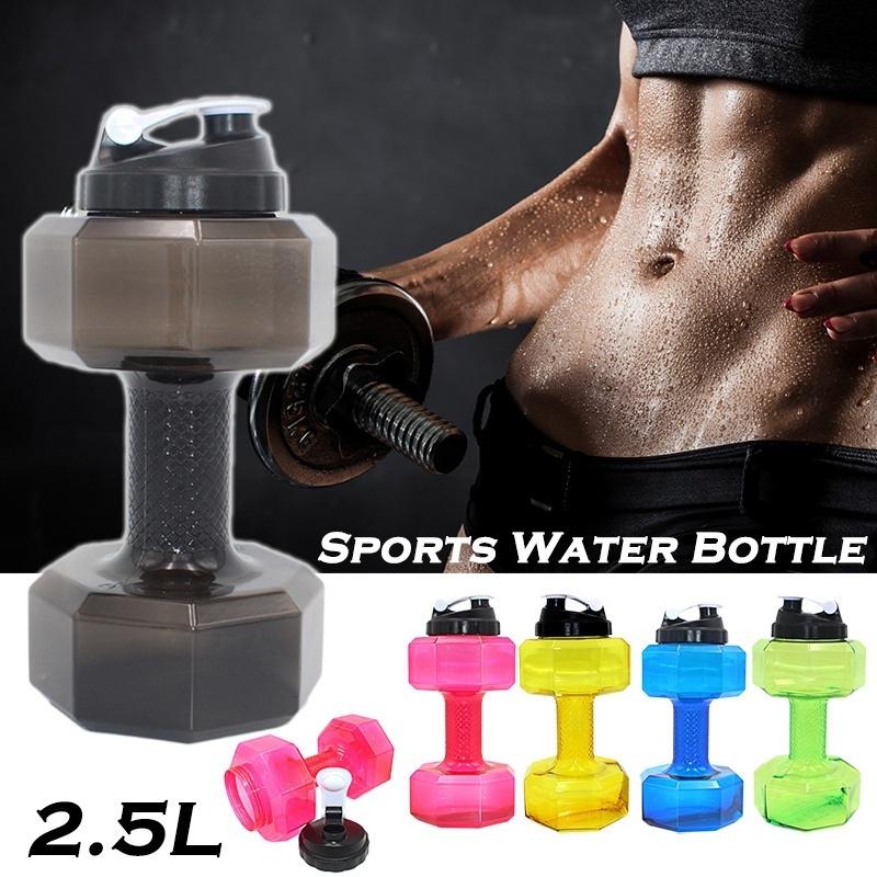 2.5L Dumbbells Shape High-Capacity Sports Water Bottle