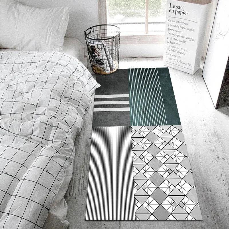 Nordic Style Bedroom Bedside Carpet Non-slip and Dirt-resistant Room Full Carpet Household