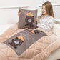 Dual-purpose Pillow Winter Coral Velvet Pillow Variable Quilt Sofa Pillow Car Warmth Artifact