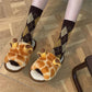 Autumn and Winter Cute Little Antler Cotton Slippers Warm Flat Shoes Indoor Non-slip Cotton Shoes Soft Shoes
