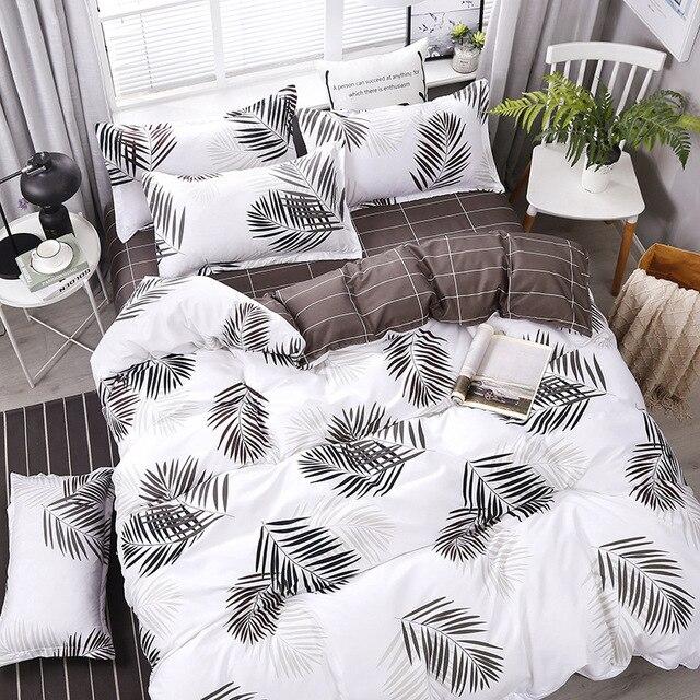 Cheap Four-Piece Bedding Set Quilt Cover Sheet Pillowcases Suit Polyester Anti-Static Delicate Children's Student Princess Style