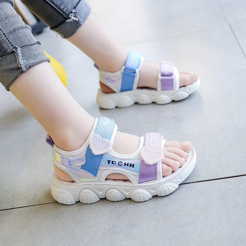 Girls' Breathable Beach Sandals Non-slip Summer 3-12 Years Old Children's All-match Fashionable Student Shoes