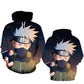 Spring and autumn coat 3D printing cartoon anime clothing woman plus size hooded sweater men