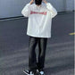 Men's and Women's Oversize High Street Long-sleeved T-shirt Washed Old Retro Personality Top Loose Hooded Sweater