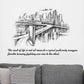 Modern City Traffic Wall Stickers Europe Style Living Room Bedroom Background Home Decoration Art De