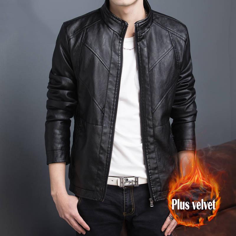 Autumn Men's PU Leather Jacket for Men Fitness Fashion Male Jacket Casaco Masculino Casual Coat Male