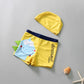 Children's Cartoon Dinosaur Swimming Trunks Kids Boys Swimwear Washable Waterproof Leak-proof Baby Quick-drying Swimming Pants