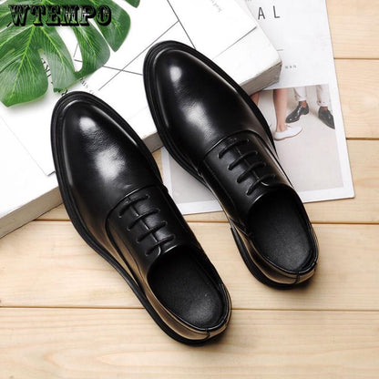 Men's Fashion Pointed Toe Patent Leather Shoes Slip on Formal Dress Business Shoes