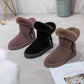 Winter Snow Boots Women Thicken Boots Plus Velvet Warm Cotton Shoes Flat Ankle Boots