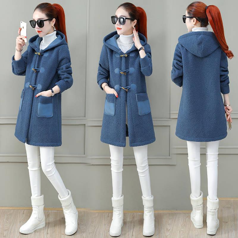 Women Coat Autumn Winter Faux Fur Jacket Coat Women Plush Overcoat Ladies Long Sleeve Open Stitch