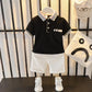 Boys Summer Suits Children's Clothes Kids Clothes Male Baby Summer Lapel Short-sleeved Two-piece Suit