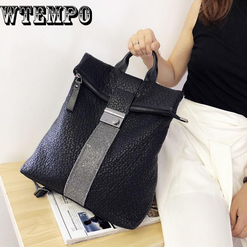 Fashion Woman Backpack Leather Female Backpacks High Quality Schoolbag Backpack Elegant