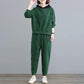 Sportswear Suit Women's Spring and Autumn Loose Hooded Hoodie Two-piece Suit Light and Comfortable Sweat-absorbent and Breathable