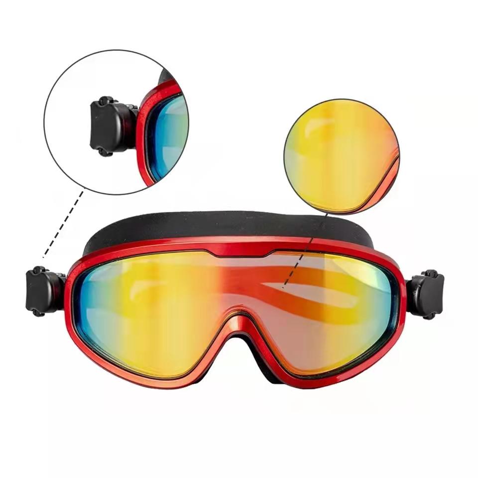 Silicone Swimming Goggles Anti-Fog UV Protection Polarized Light Myopia Plating Clearer Wider Vision Swim Glasses