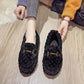 Autumn and Winter Women's Plush Shoes  Plus Velvet Cotton Shoes Short Plush Ankle Boots