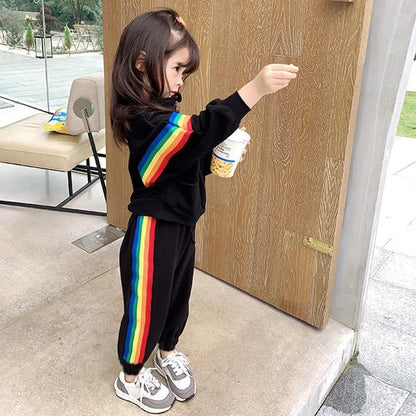 Girls and Boys Suits Children's Clothes Baby Girls Sports Suits Children's Clothes Spring and Autumn Clothes Two-piece Casual Sets
