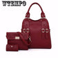 Women's bag summer wild shoulder bag Messenger bag large capacity trend leisure bag three-piece