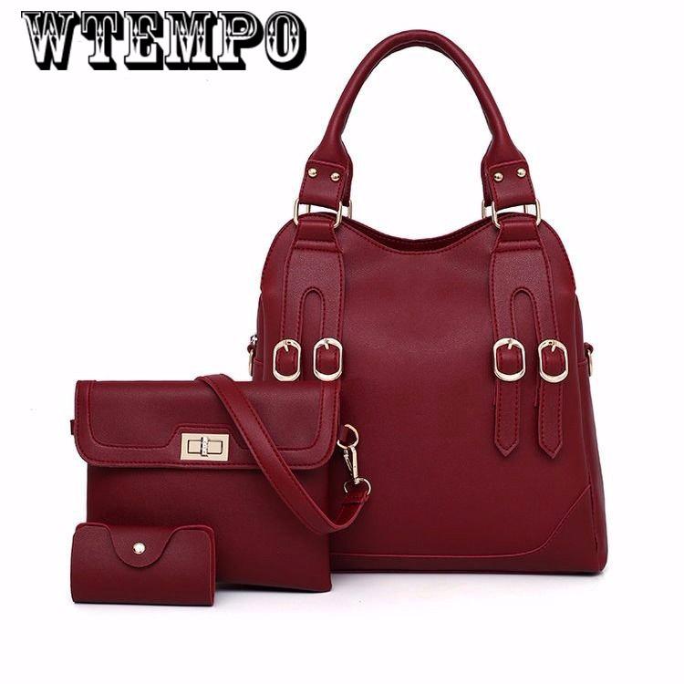 Women's bag summer wild shoulder bag Messenger bag large capacity trend leisure bag three-piece