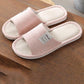 Linen Slippers Household Thick-soled Non-slip Indoor Cotton and Linen Spring and Autumn Four Seasons Home Soft-soled Floor Slippers Couple Women