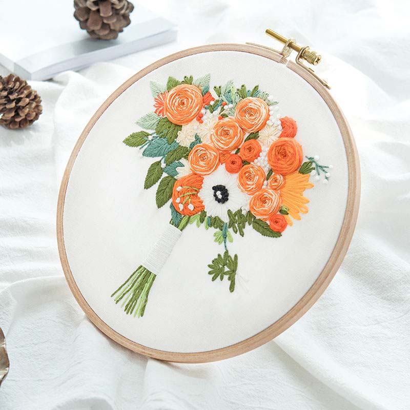 Three-dimensional Embroidery Diy Student Handmade Creative Adult Material Package French Ribbon Embroidery Su Embroidery Beginner Kit
